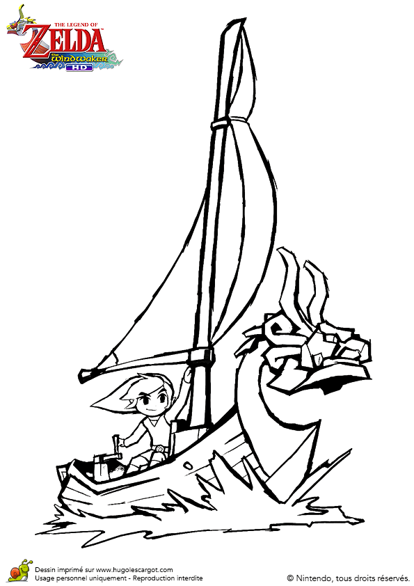 zelda the wind waker coloring pages - photo #20