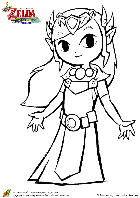 zelda the windwaker coloring pages - photo #11