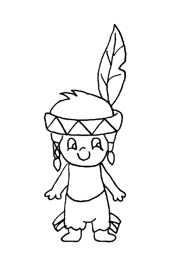 baby indian coloring pages - photo #2