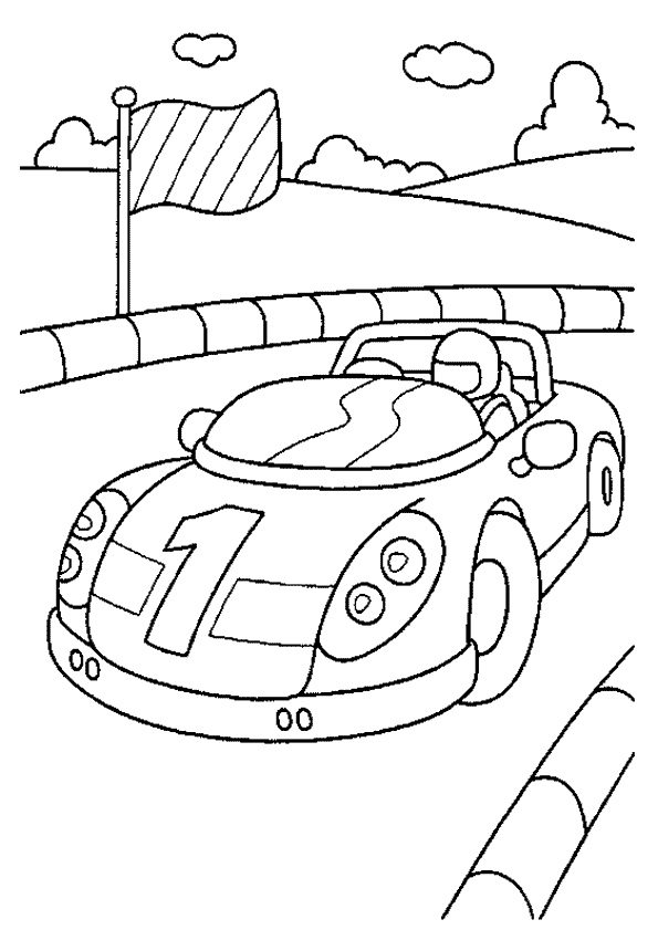 race car coloring pages for preschoolers - photo #31