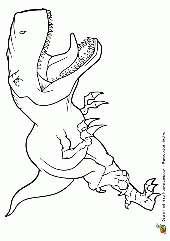 coloriage dinosaure prehistoire sur hugolescargot